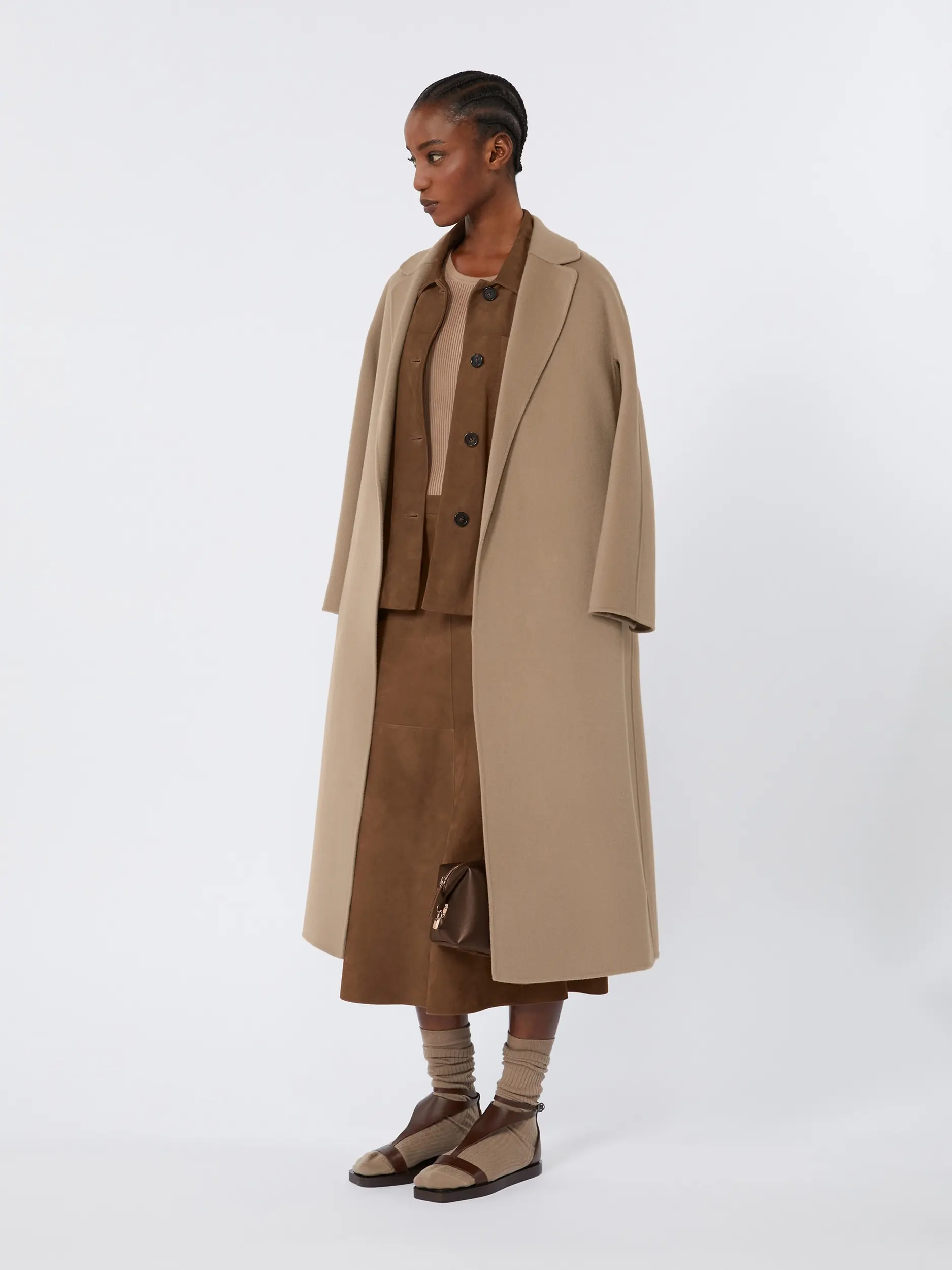 Пальто Regular Fit для женщин (482417), цвет Коричневый - №3
