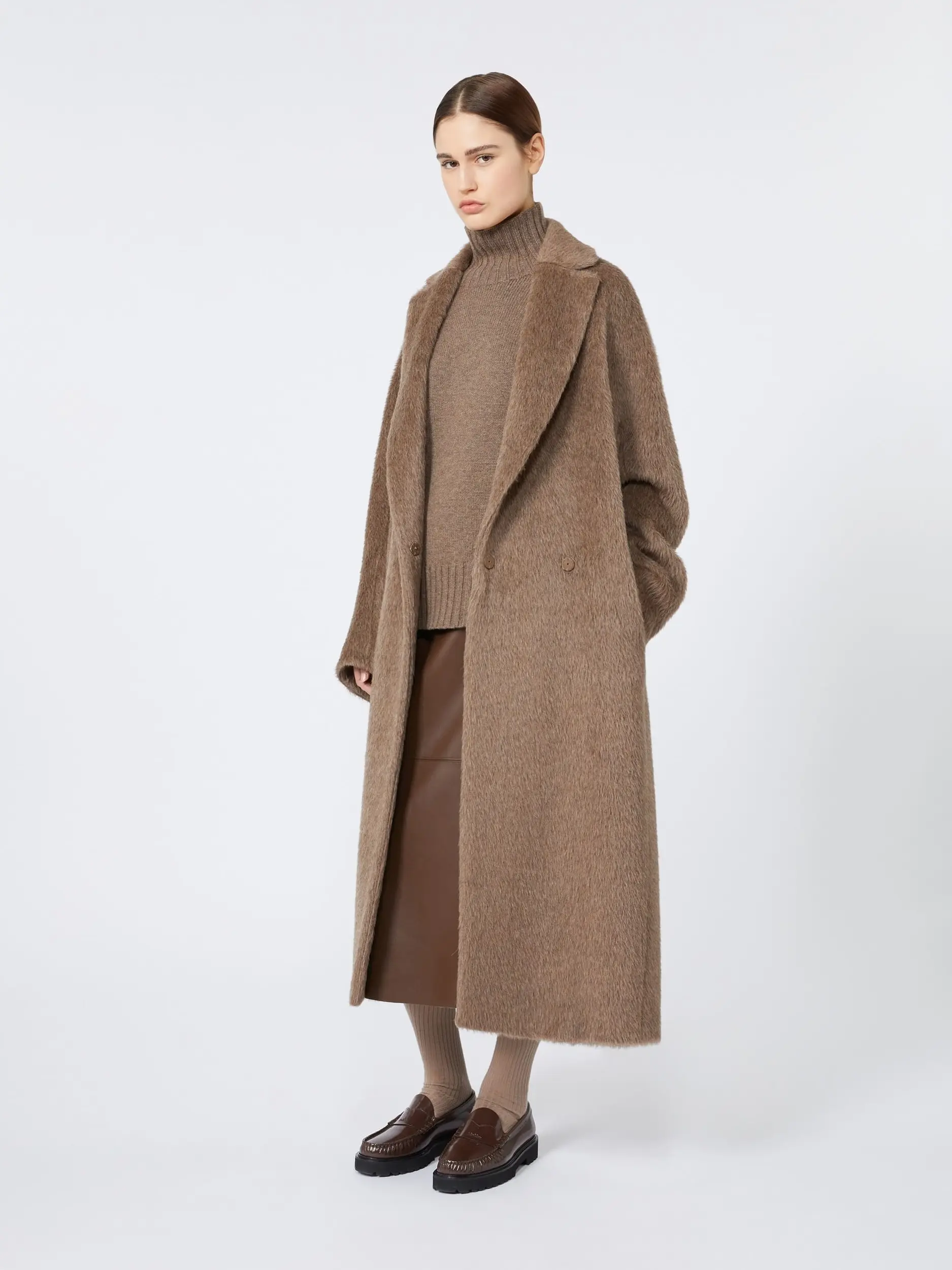 Спідниця міді Regular Fit для жінок (482463), колір Коричневий - №3