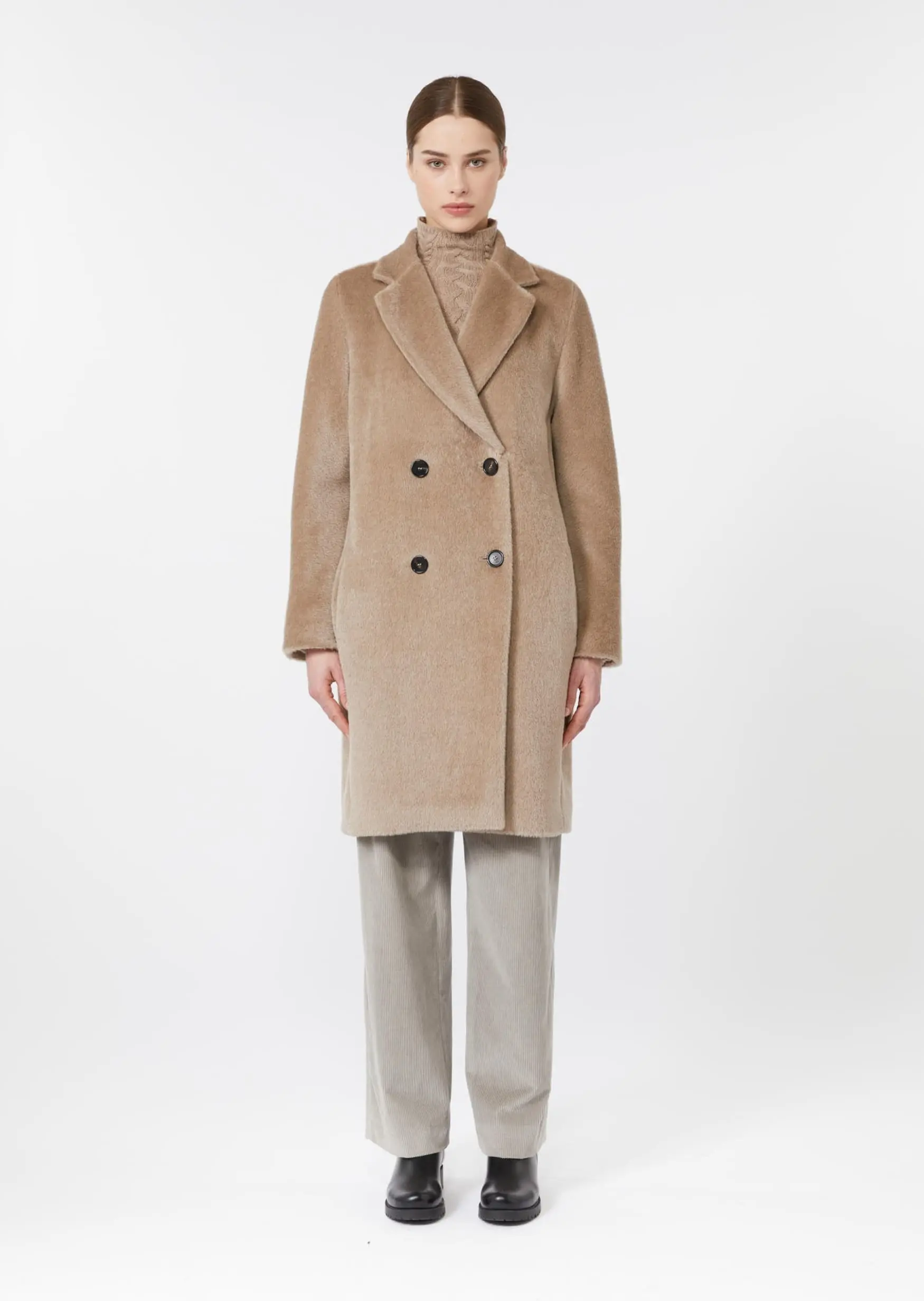 Пальто зимове Regular Fit для жінок (482468), колір Коричневий - №3