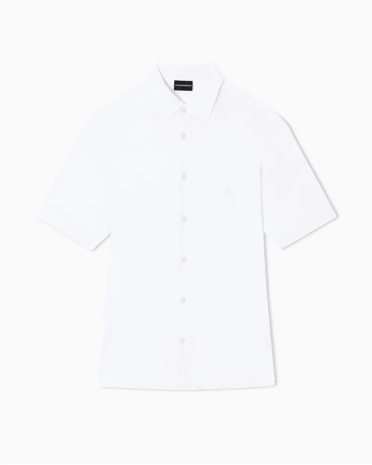 Сорочка деловая с коротким рукавом Slim Fit