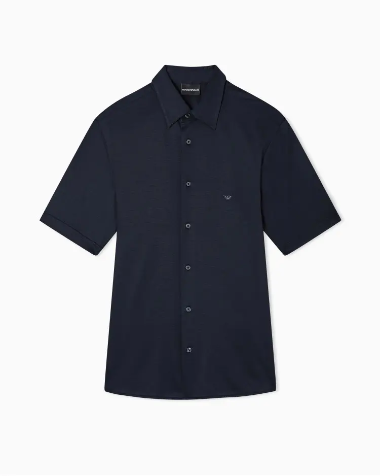 Сорочка деловая с коротким рукавом Slim Fit