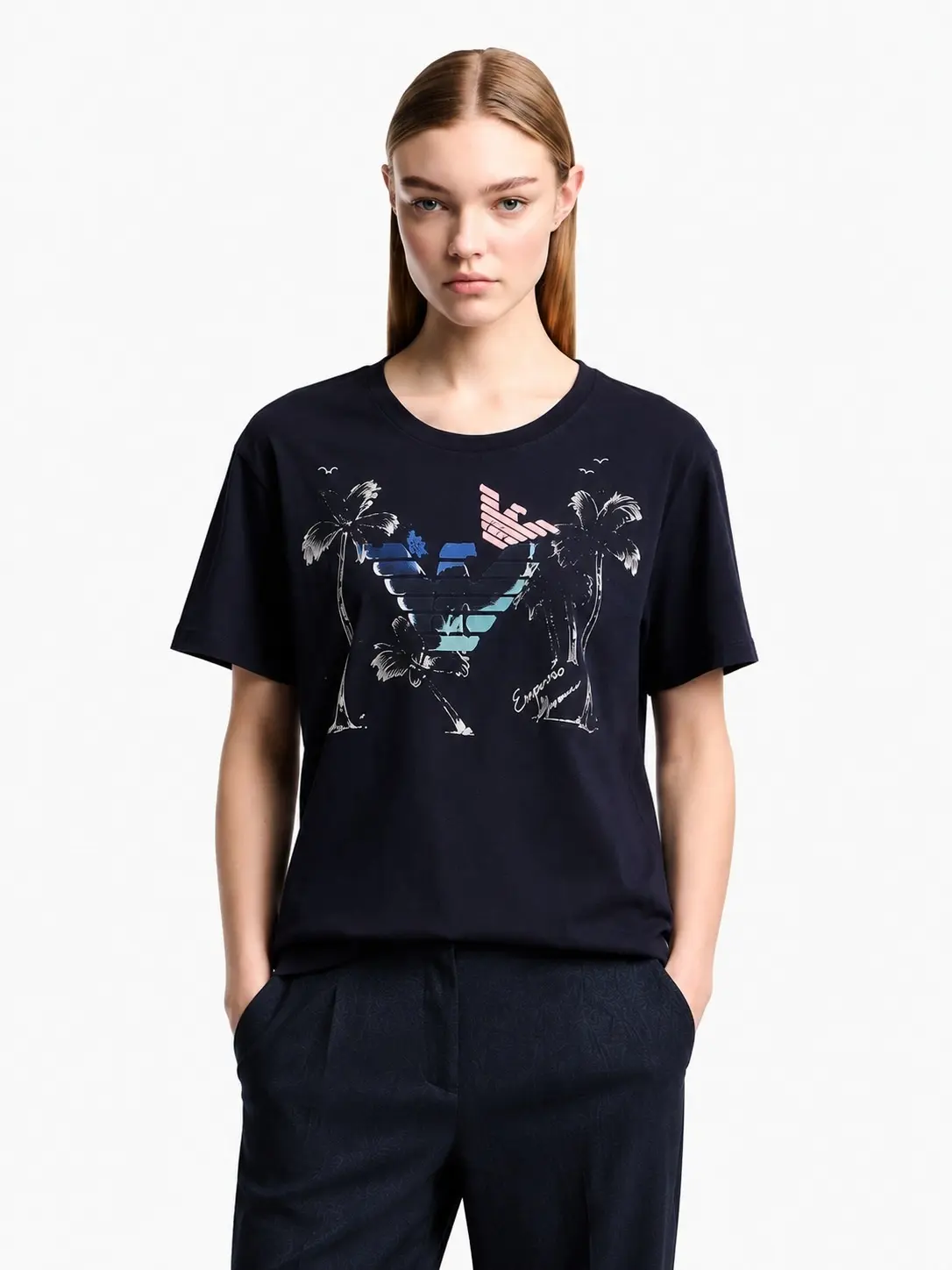 Футболка Regular Fit для жінок (484604), колір Синій - №2