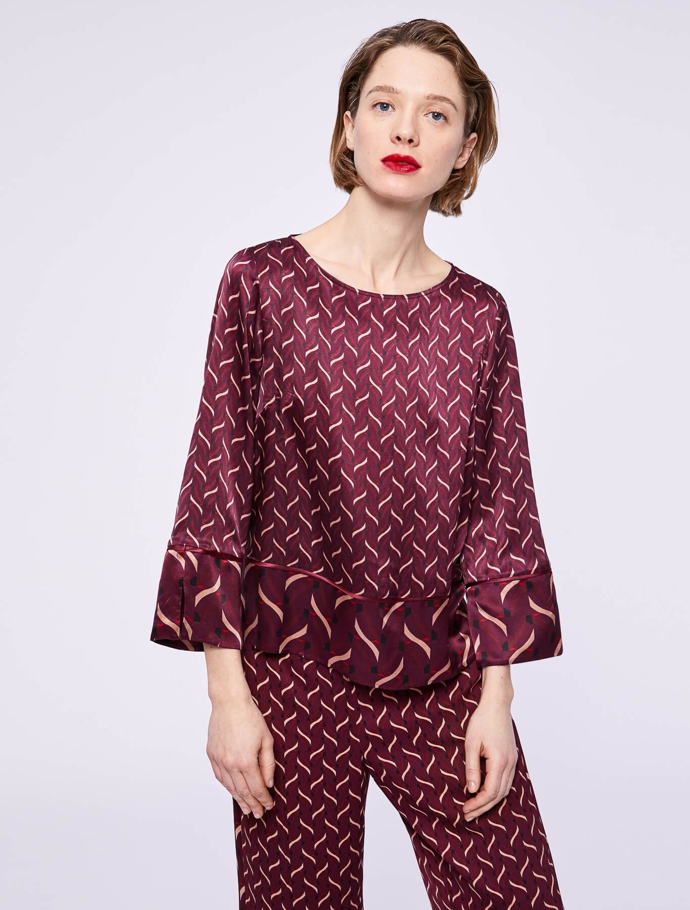 Блуза з рукавом 3/4 Relaxed Fit