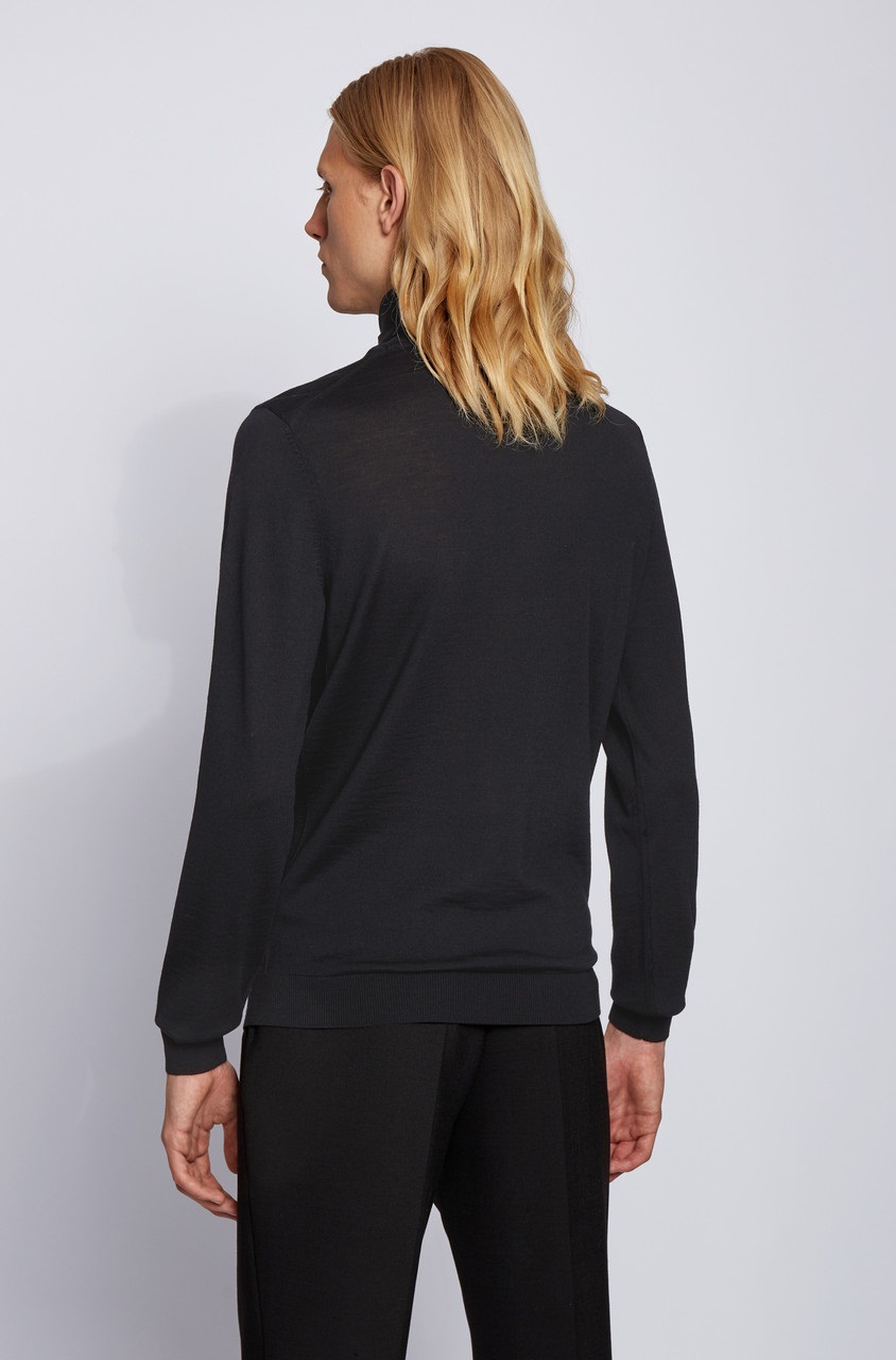 Гольф Slim Fit для мужчин (467074), цвет Черный - №4