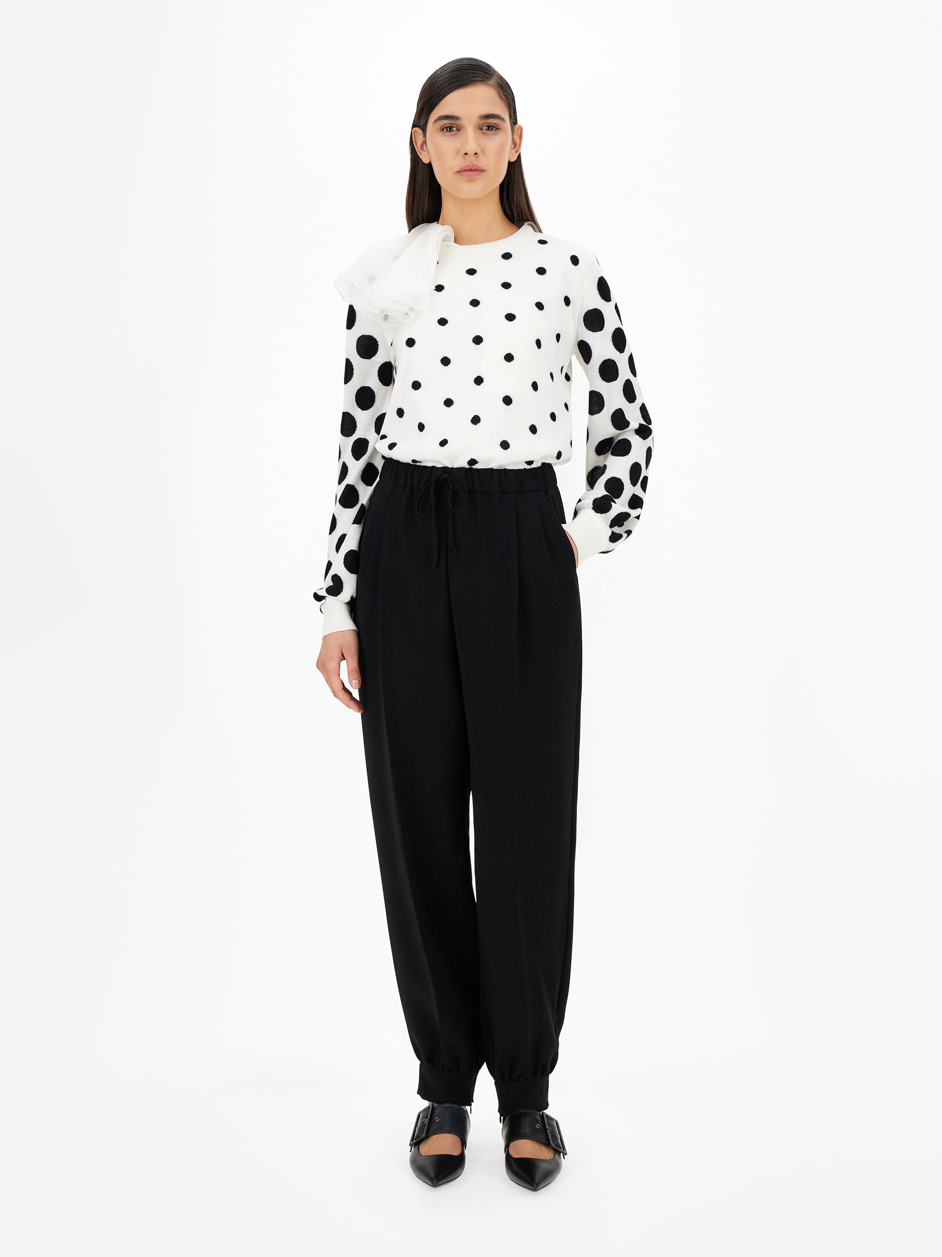 Джемпер Slim Fit для жінок (470276), колір Молочний - №3