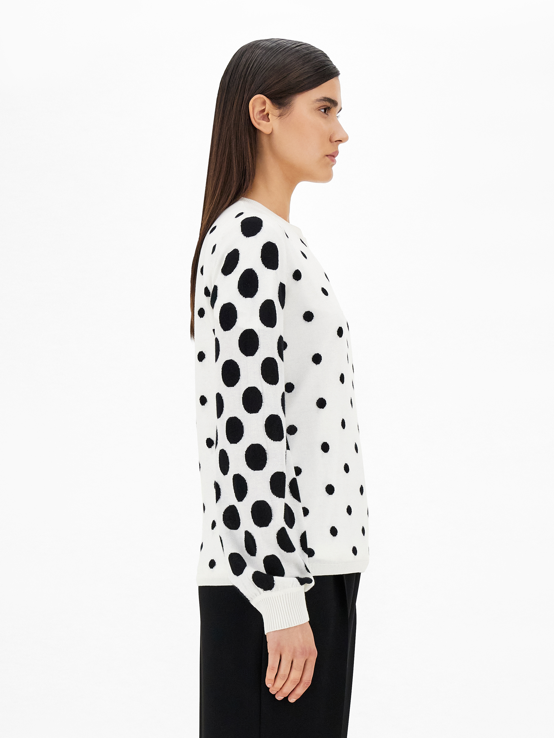 Джемпер Slim Fit для жінок (470276), колір Молочний - №5