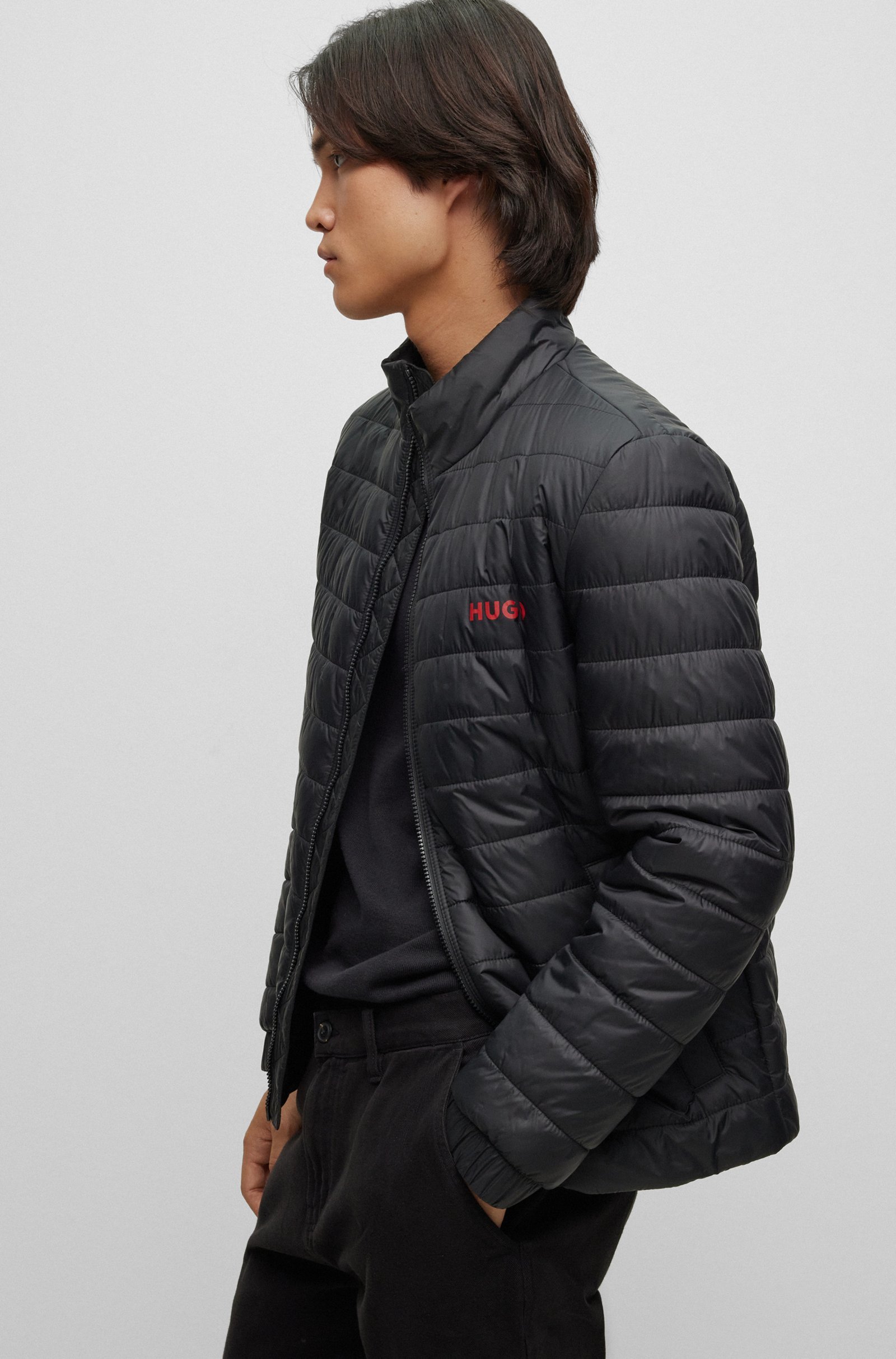 Куртка Slim Fit для чоловіків (474250), колір Чорний - №6