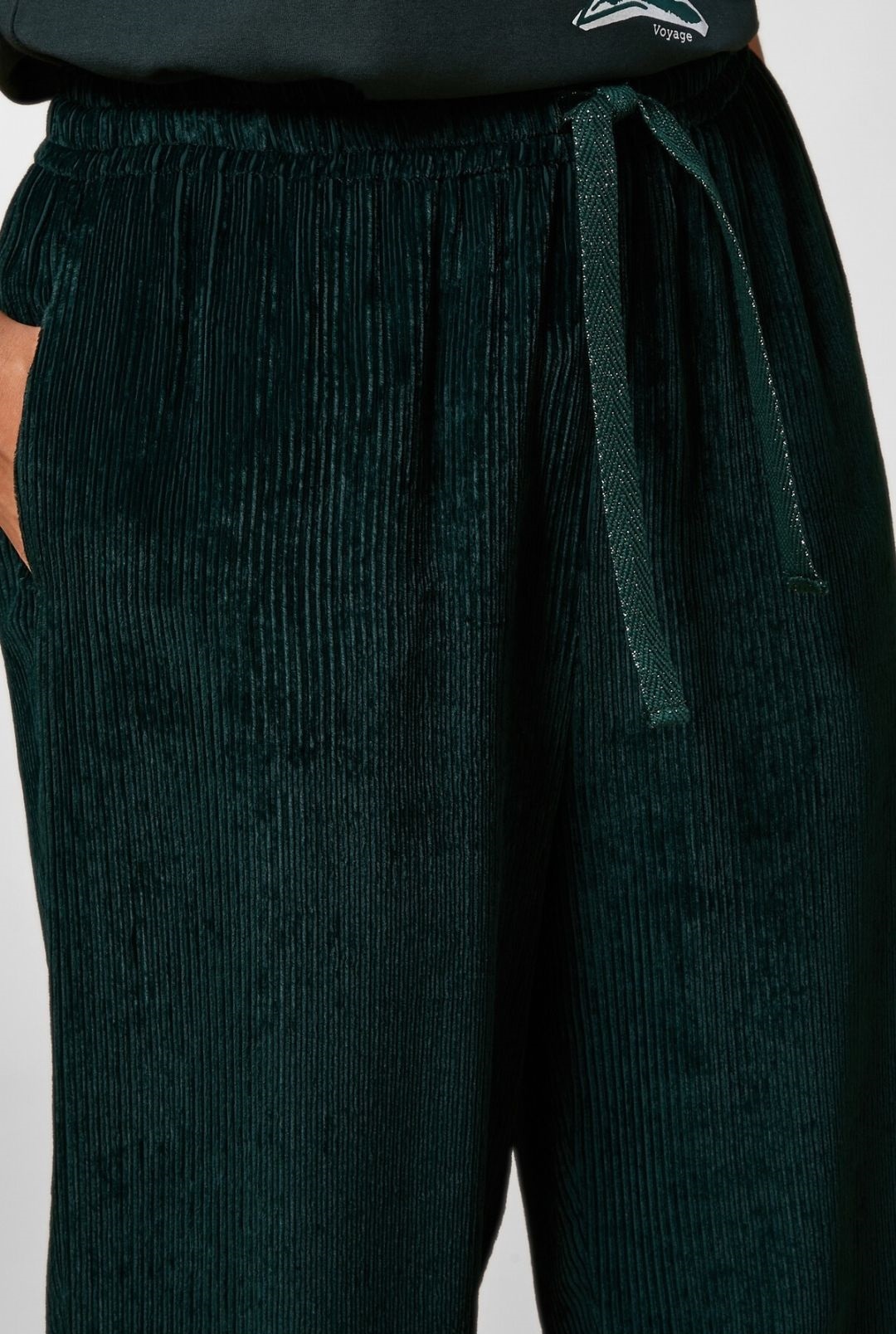 Брюки повседневные Regular Fit Высокая для женщин (474882), цвет Зеленый - №5