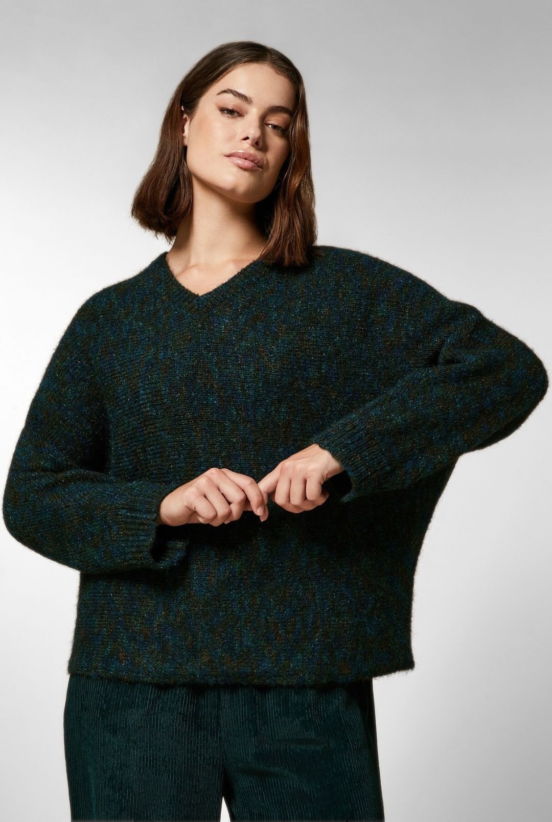 Джемпер Regular Fit для женщин (474883), цвет Зеленый - №3