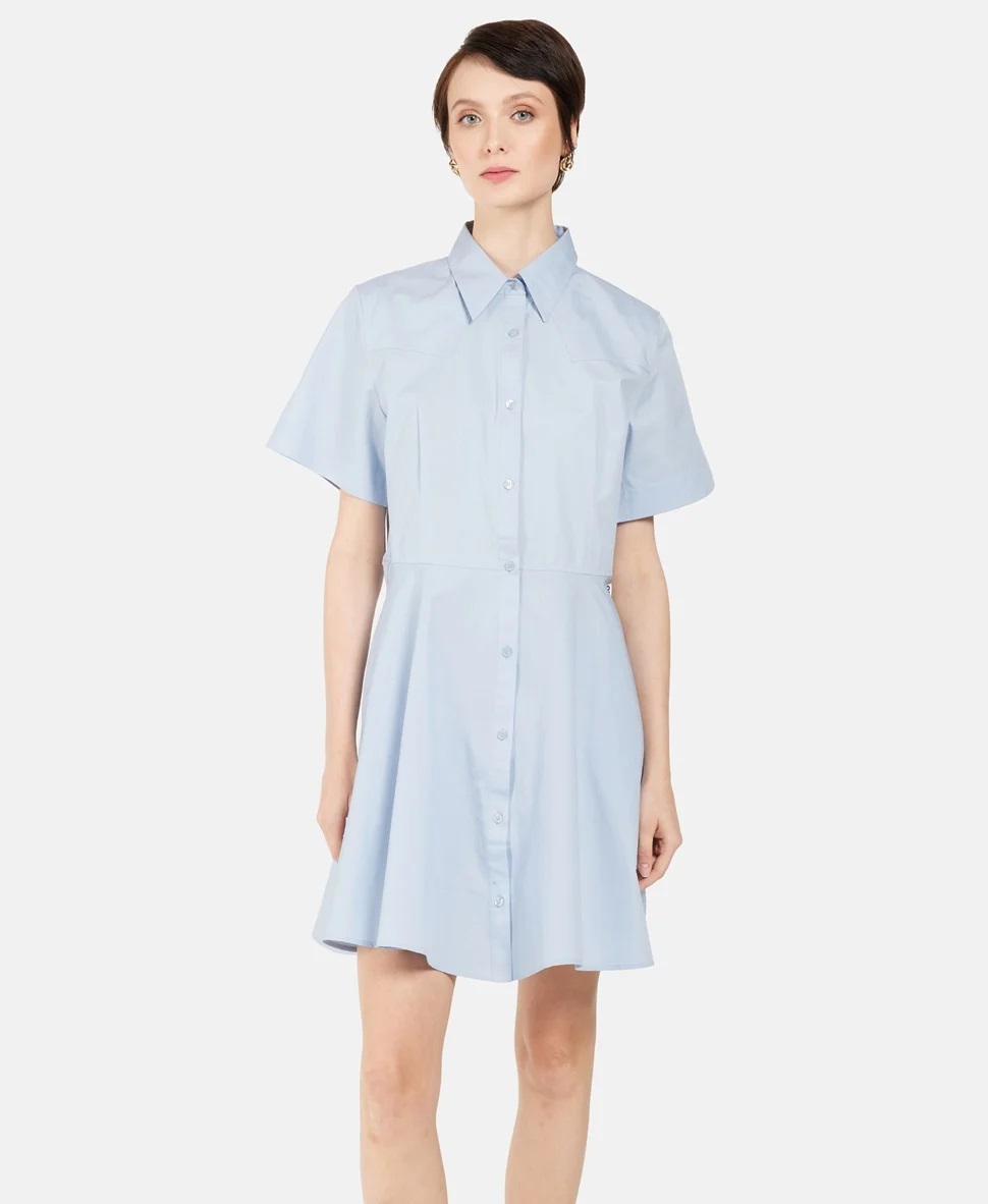 Сукні міні Slim Fit для жінок (476305), колір Синій - №4