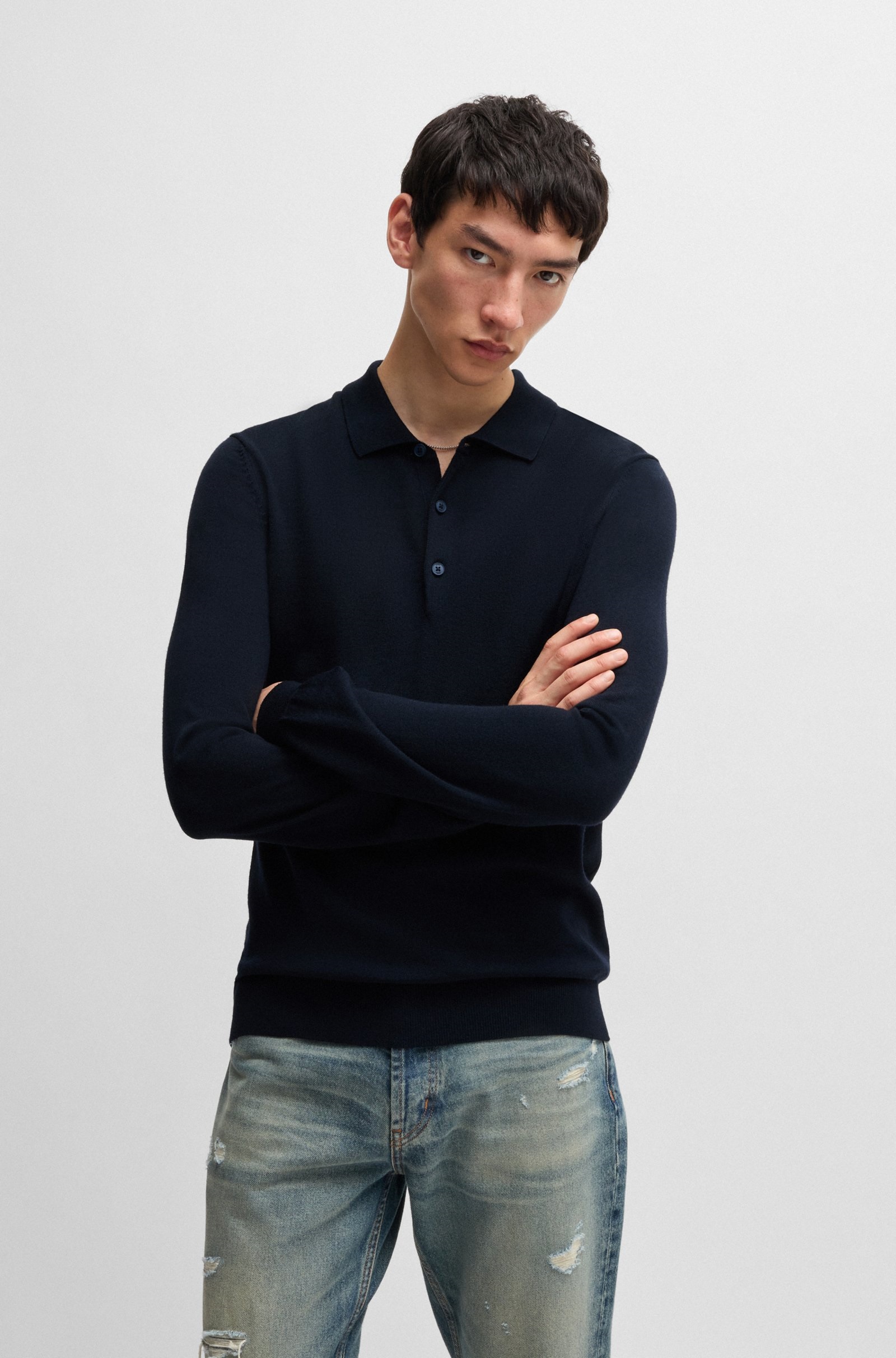 Поло с длинным рукавом Regular Fit