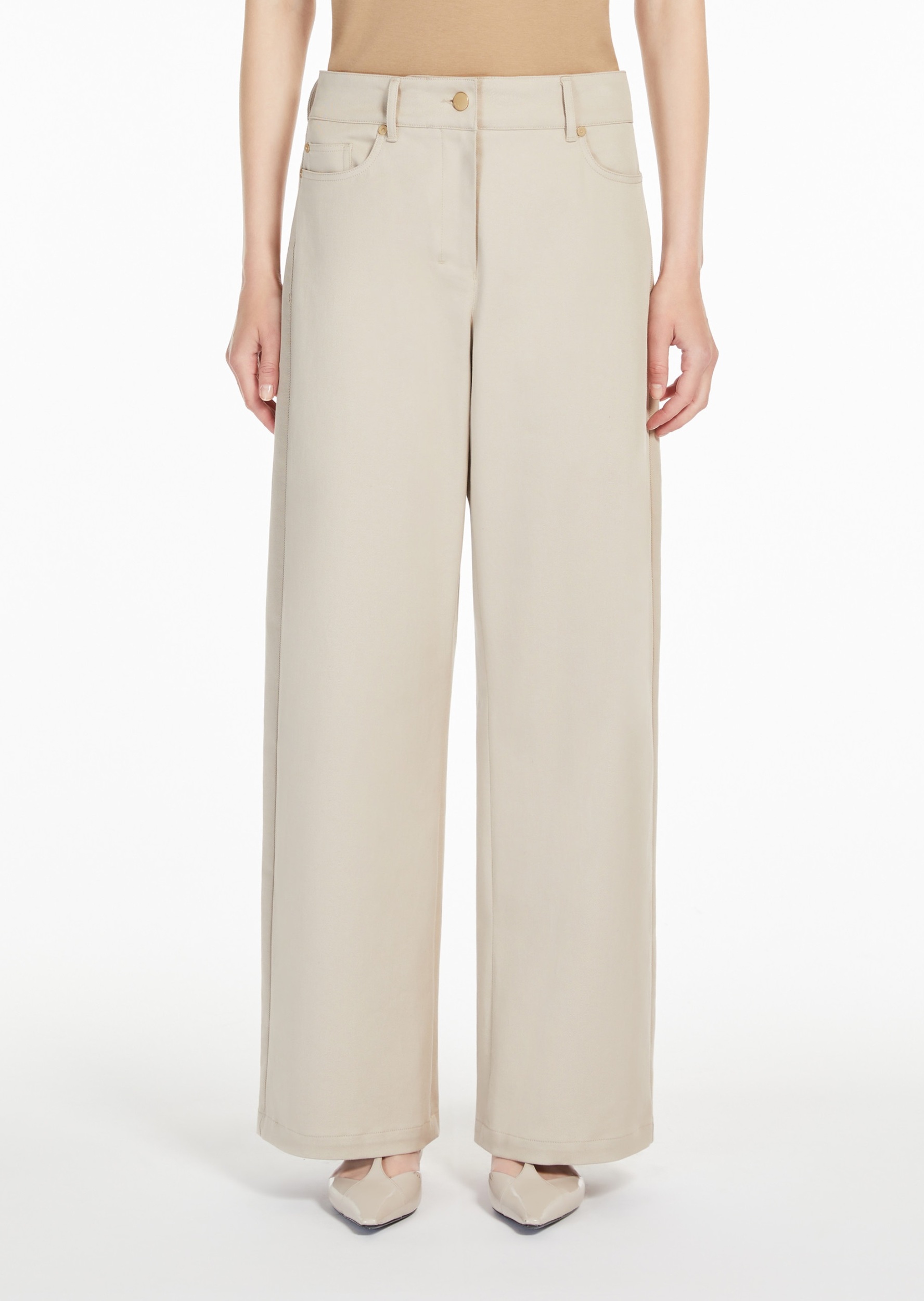 Брюки повседневные Relaxed Fit Высокая