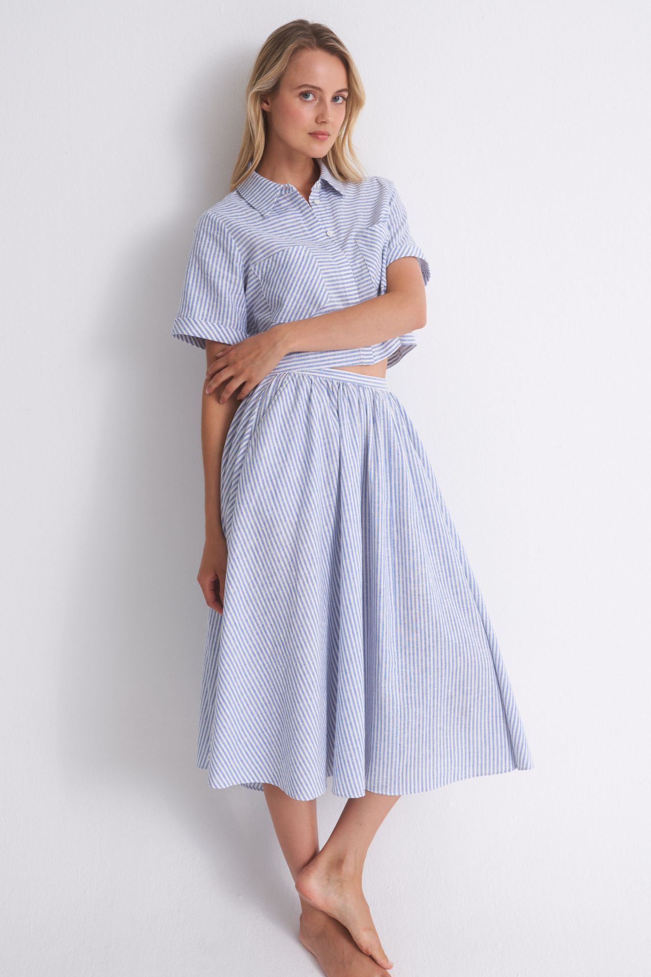 Юбка макси Regular Fit для женщин (480253), цвет Синий - №2