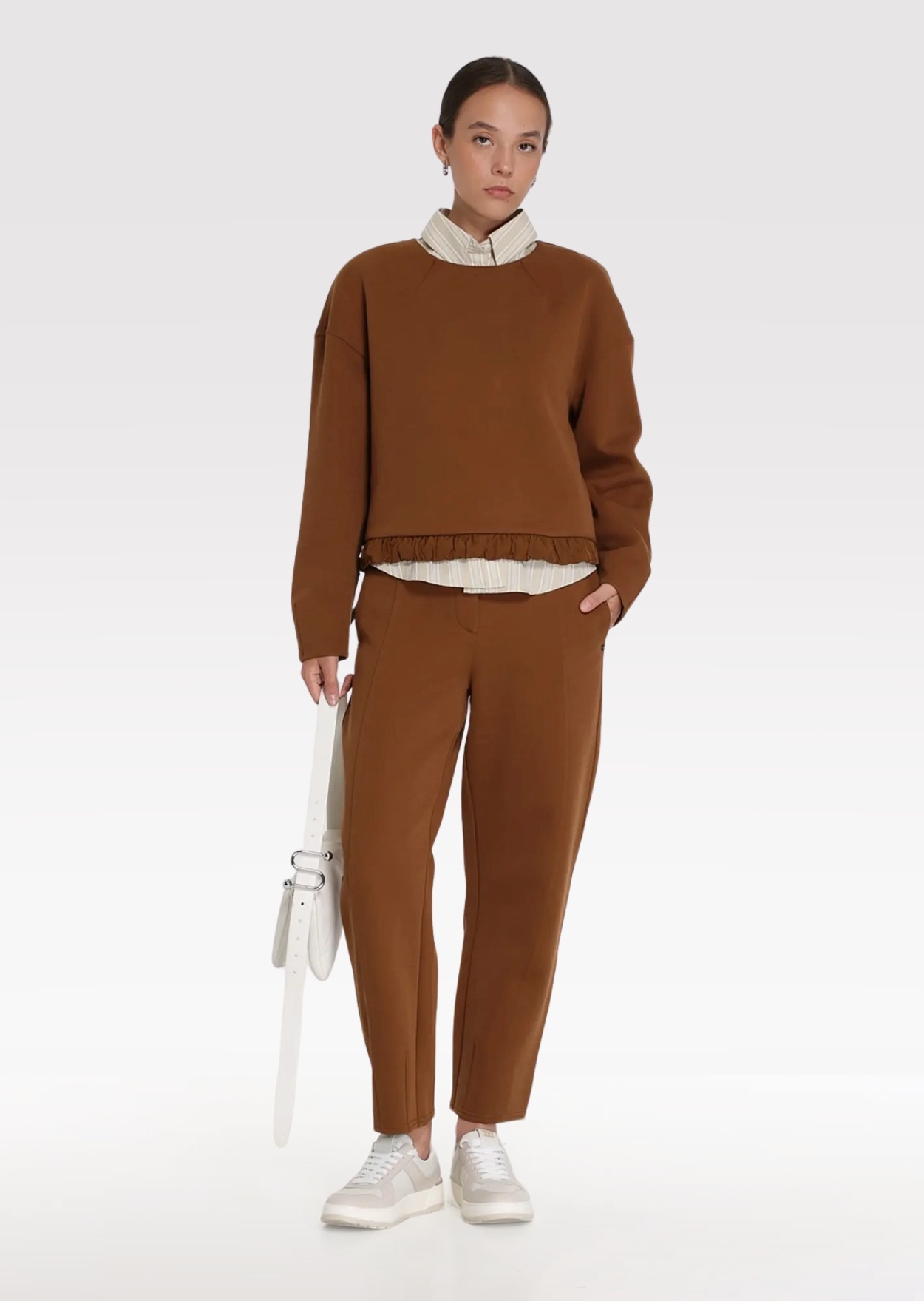 Брюки джерси Regular Fit Высокая