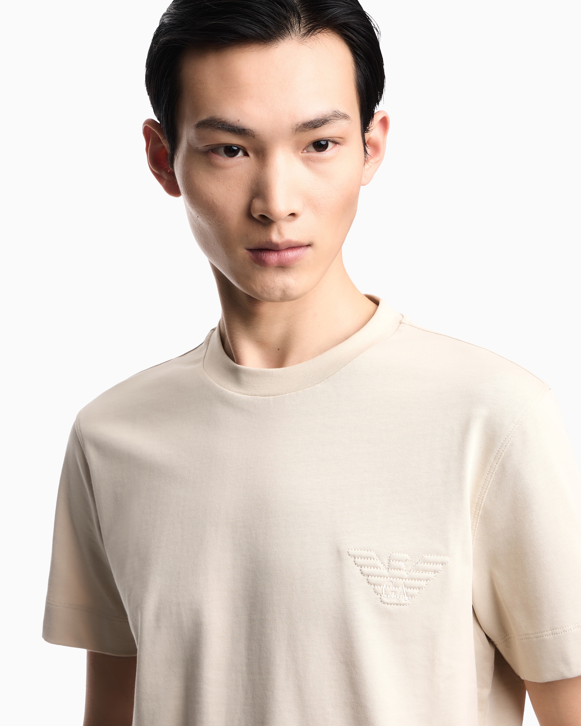Футболка Slim Fit для чоловіків (484372), колір Бежевий - №5