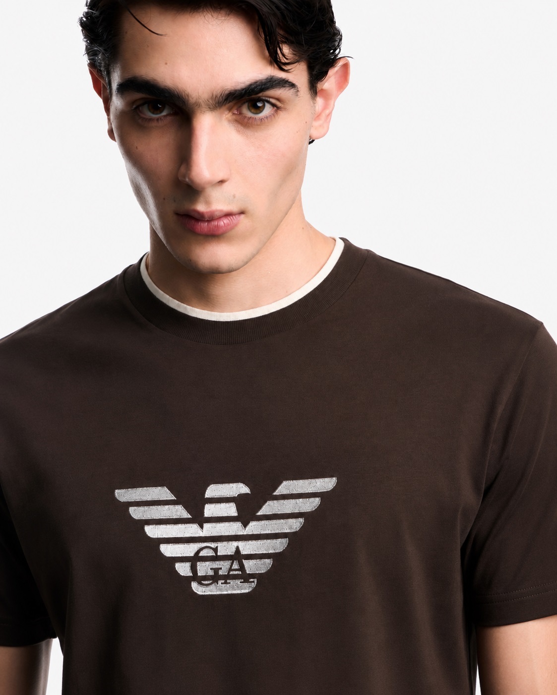 Футболка Slim Fit для мужчин (484391), цвет Коричневый - №5
