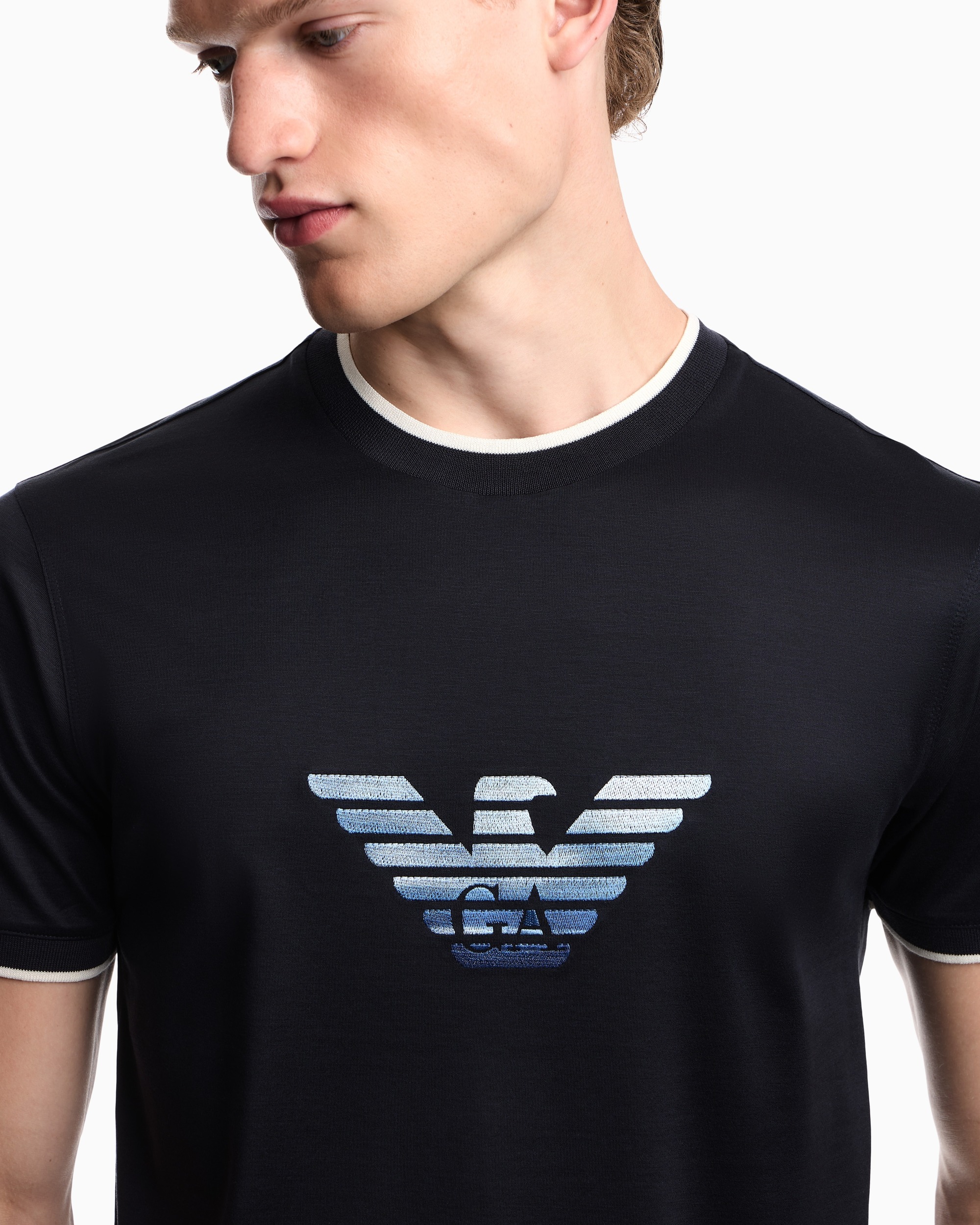 Футболка Slim Fit для мужчин (484392), цвет Синий - №5