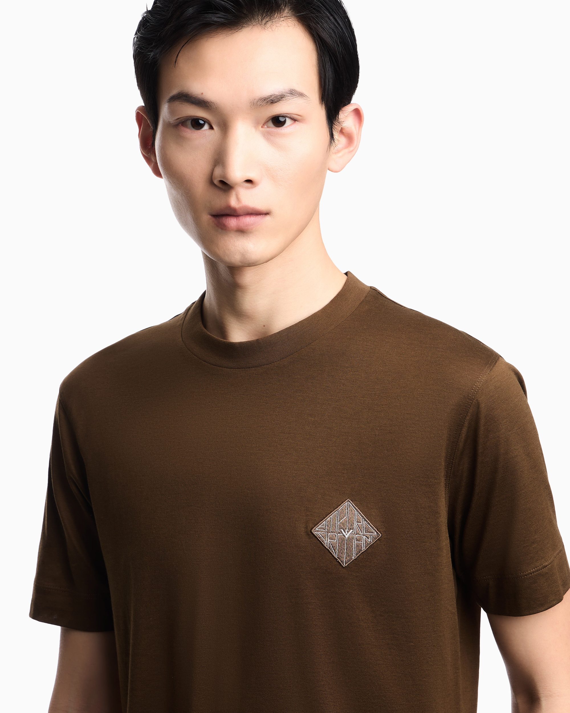 Футболка Slim Fit для мужчин (484395), цвет Коричневый - №5