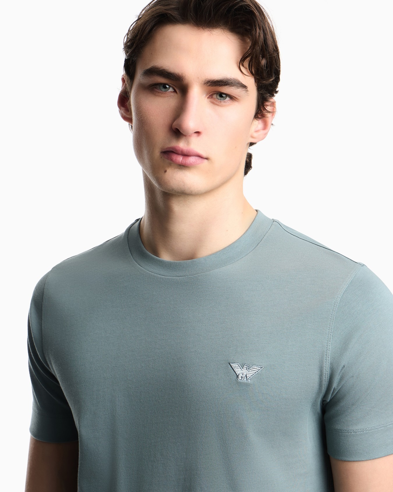 Футболка Slim Fit для мужчин (484400), цвет Зеленый - №5