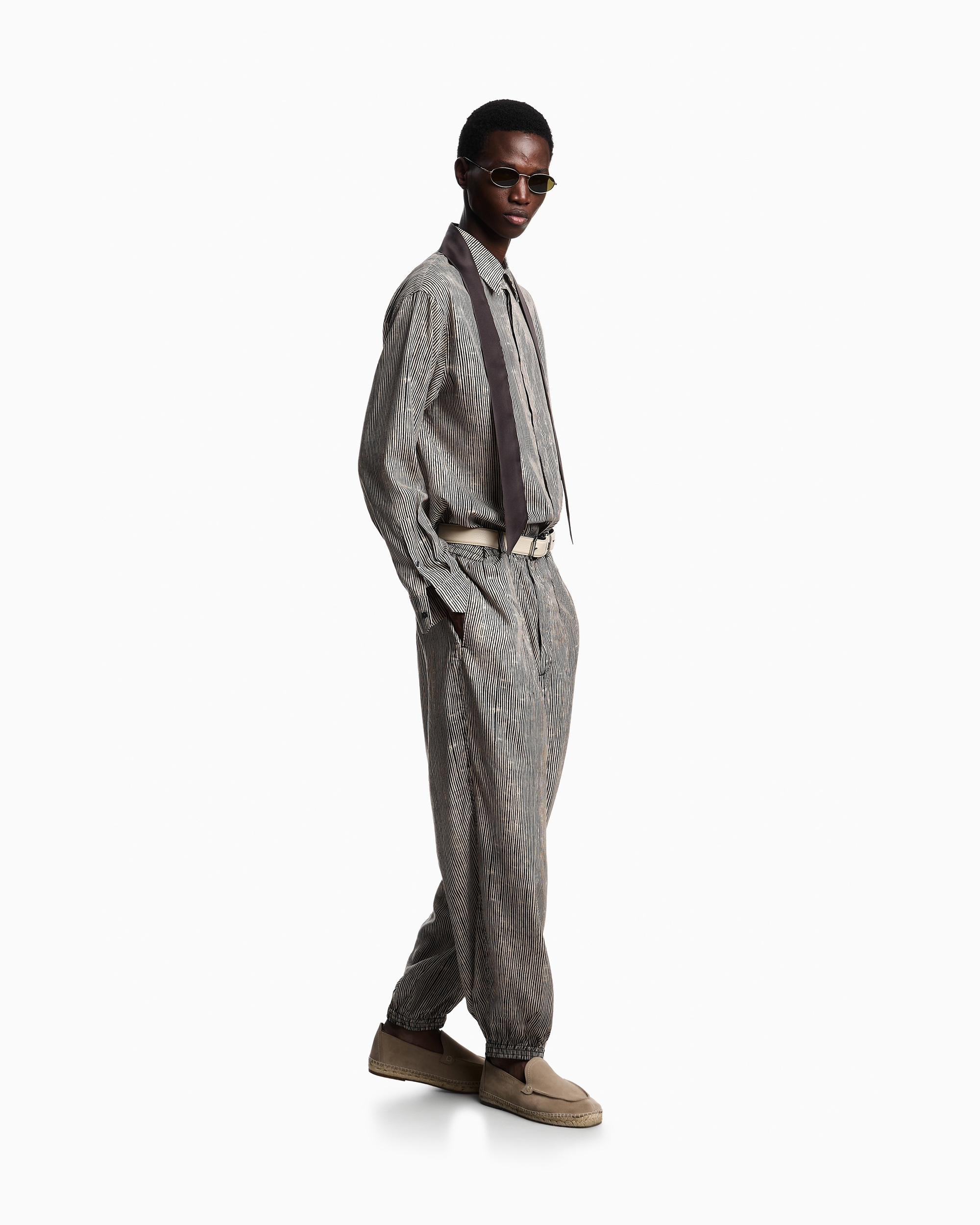Брюки повседневные Relaxed Fit Высокая для мужчин (484402), цвет Бежевый - №2