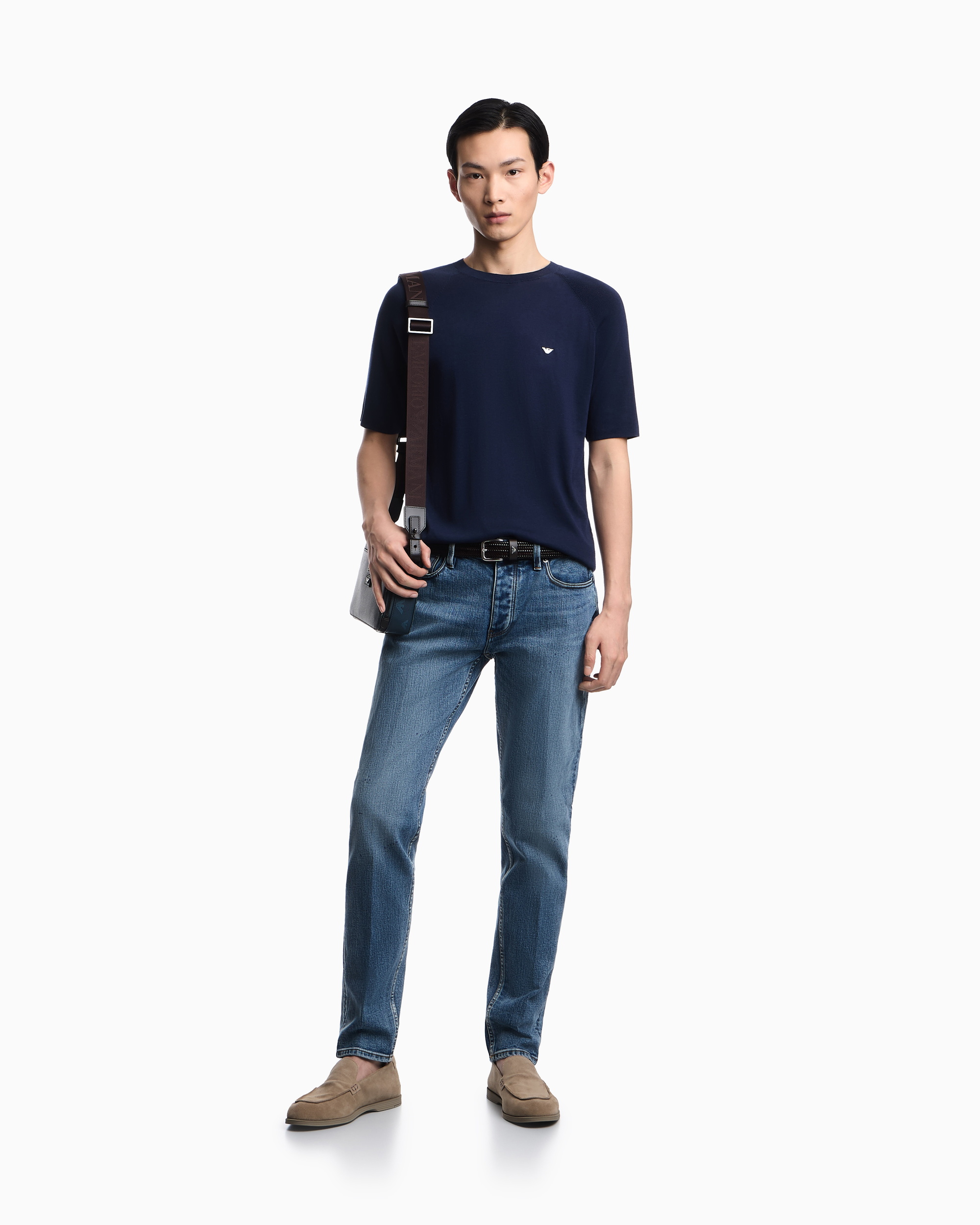 Футболка трикотажна Regular Fit для чоловіків (484403), колір Синій - №3