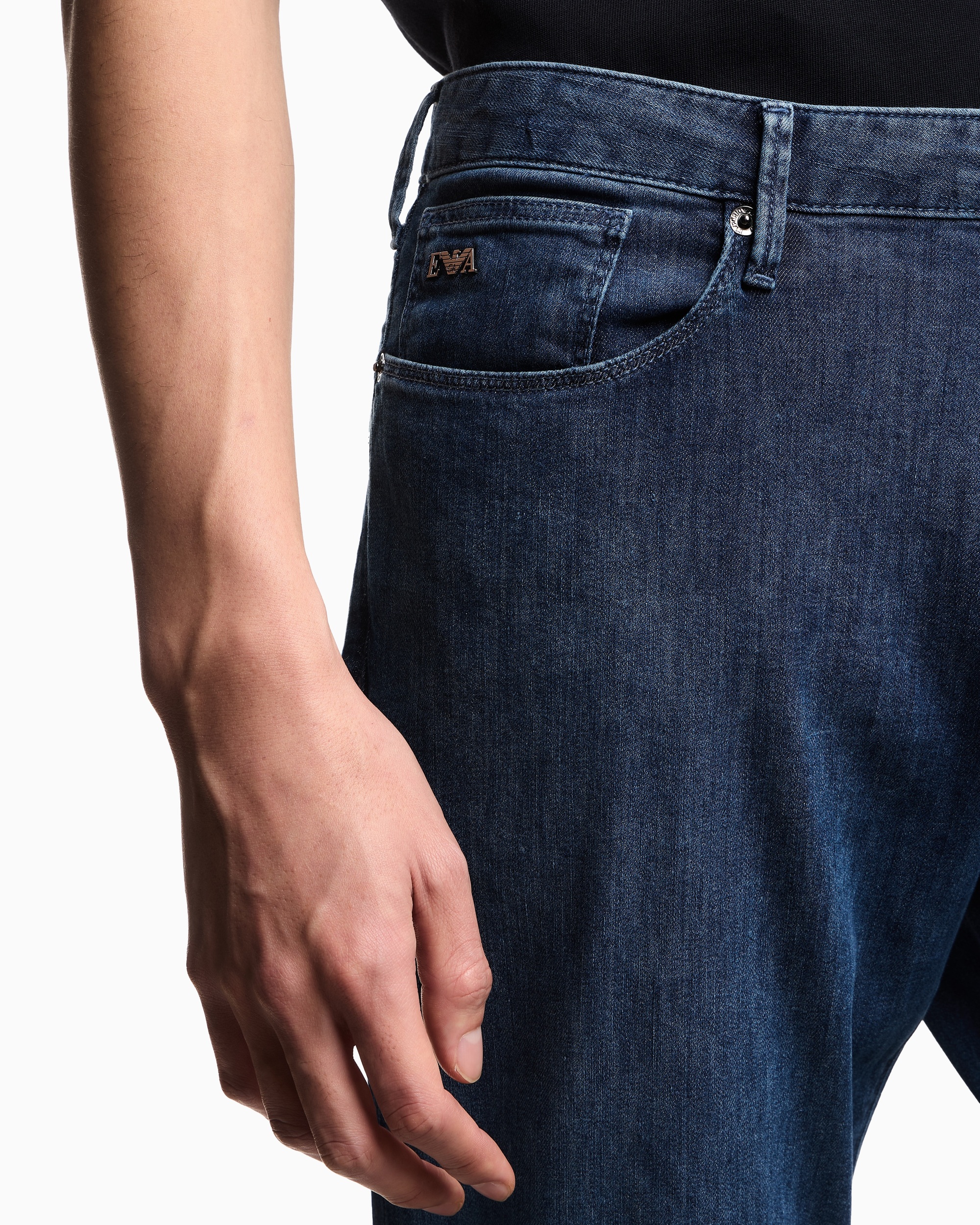 Джинси Slim Slim Fit Низька для чоловіків (484429), колір Синій - №5