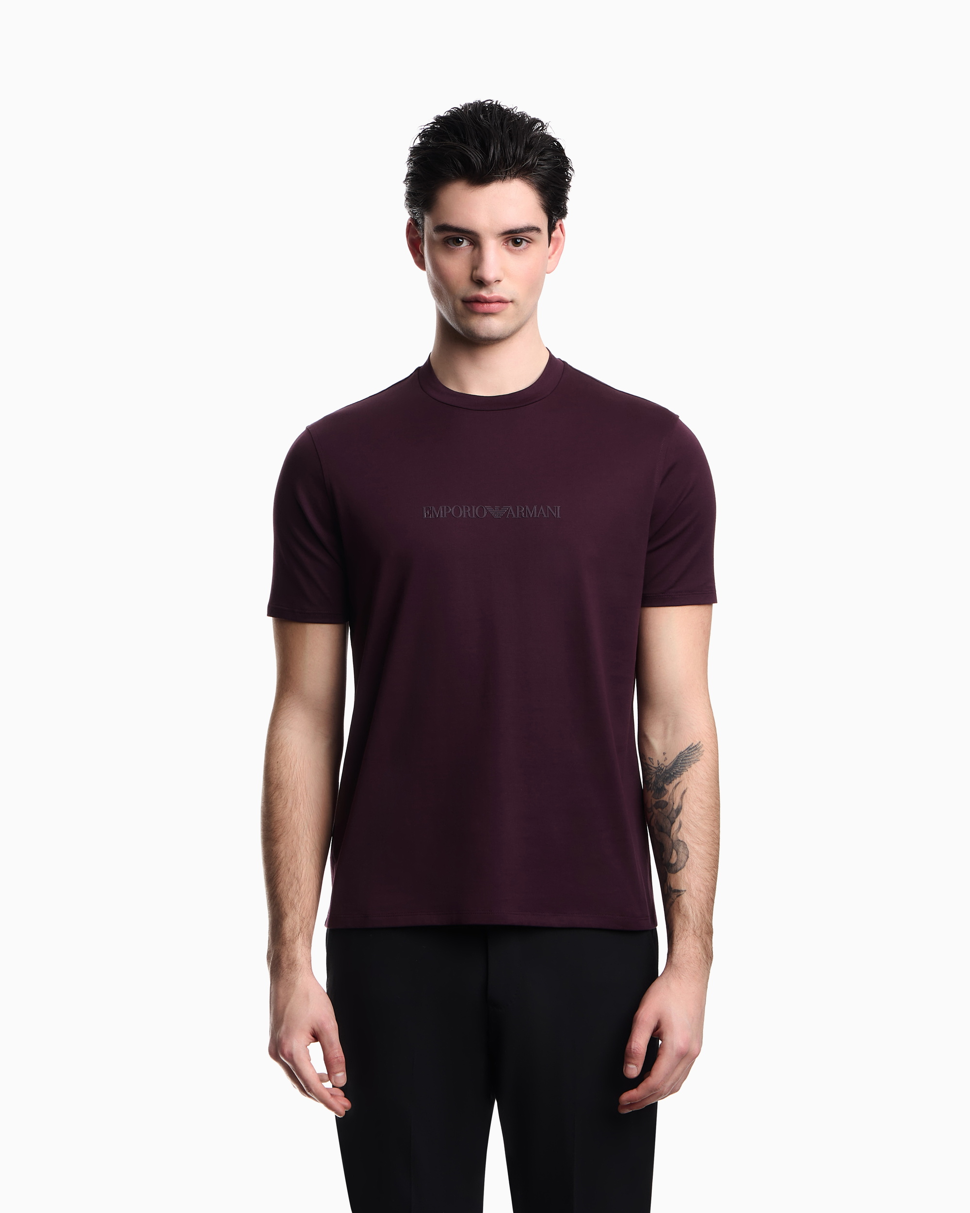 Футболка Regular Fit для чоловіків (484448), колір Бордовий - №2