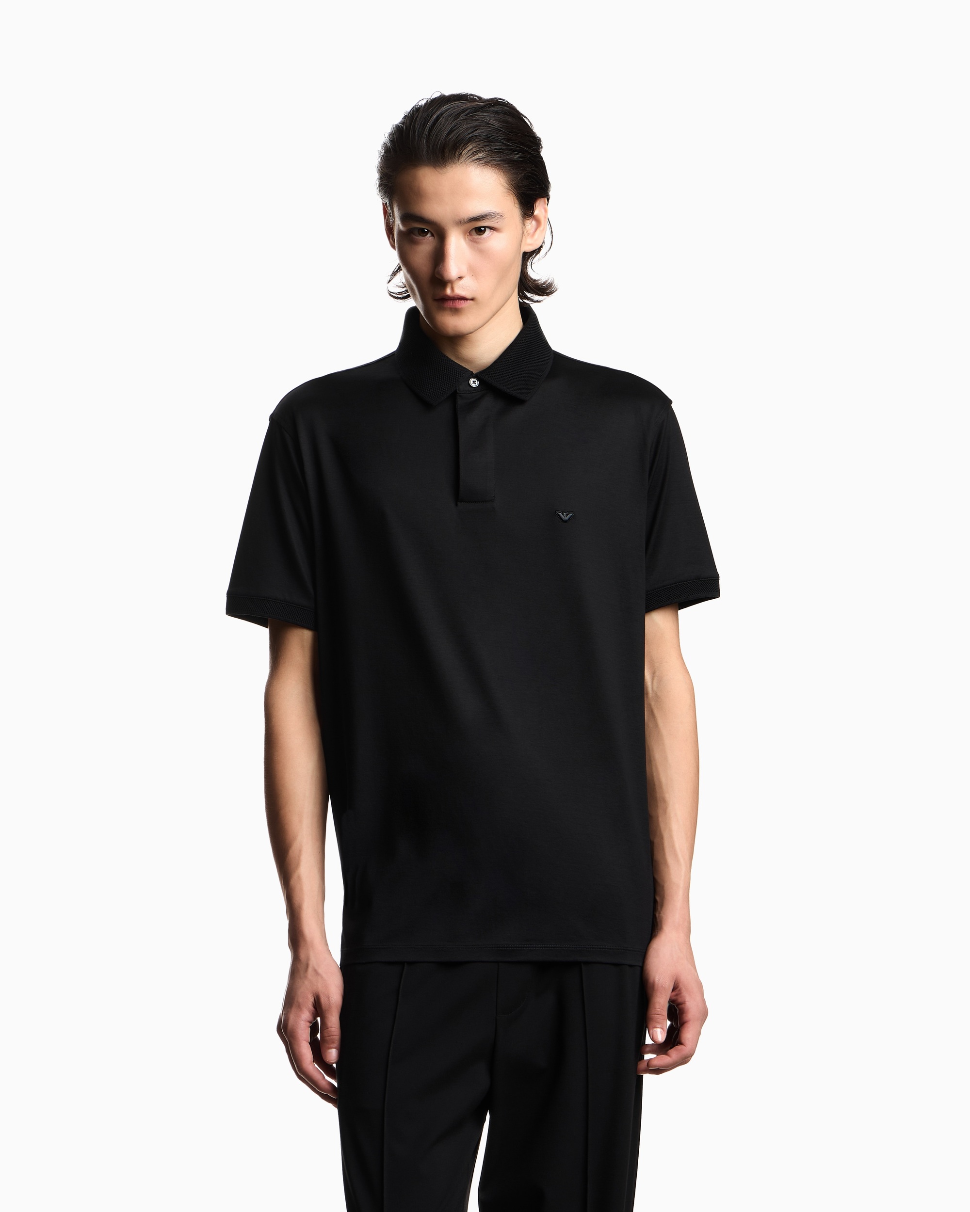 Поло Regular Fit для мужчин (484454), цвет Черный - №2