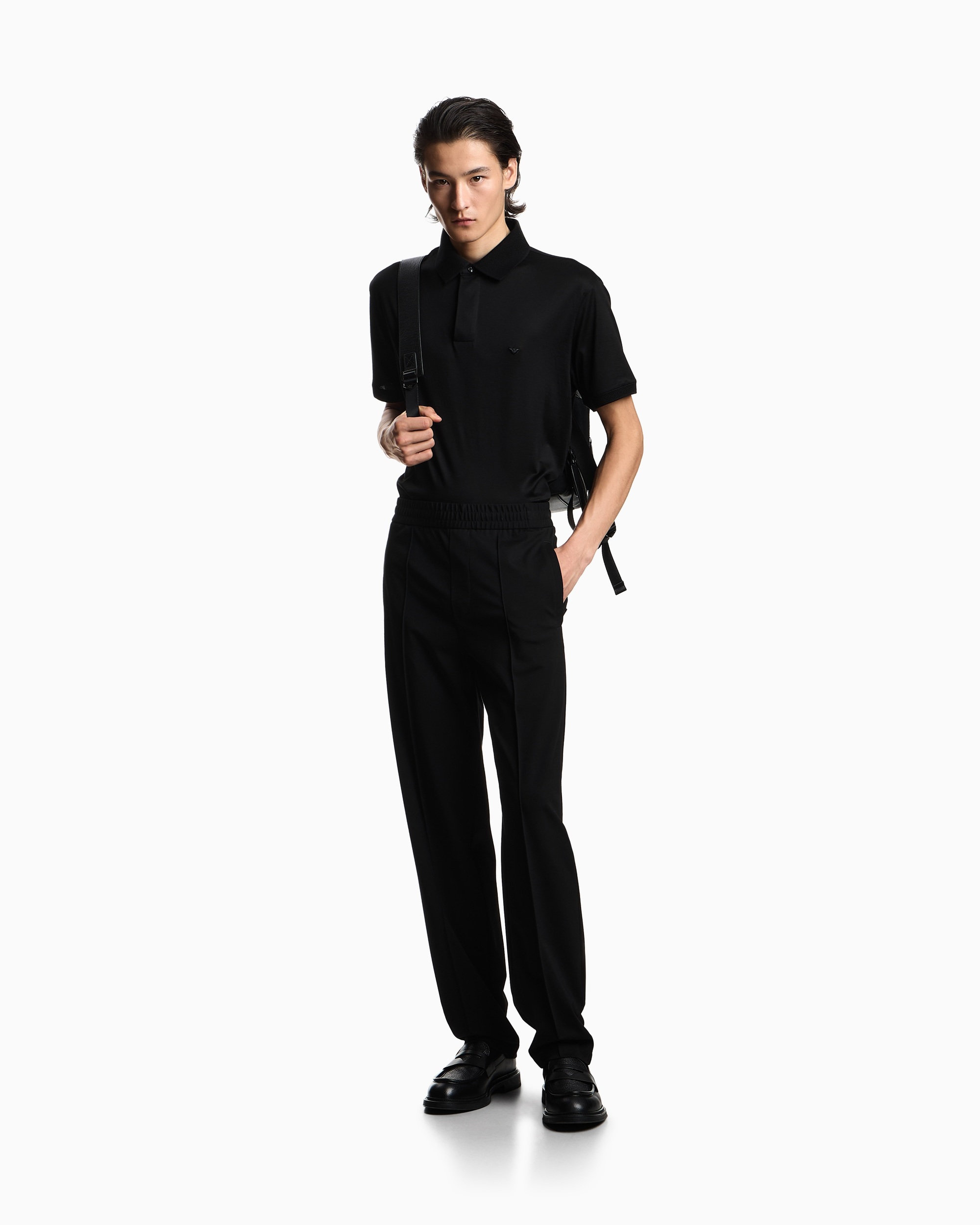 Поло Regular Fit для мужчин (484454), цвет Черный - №3
