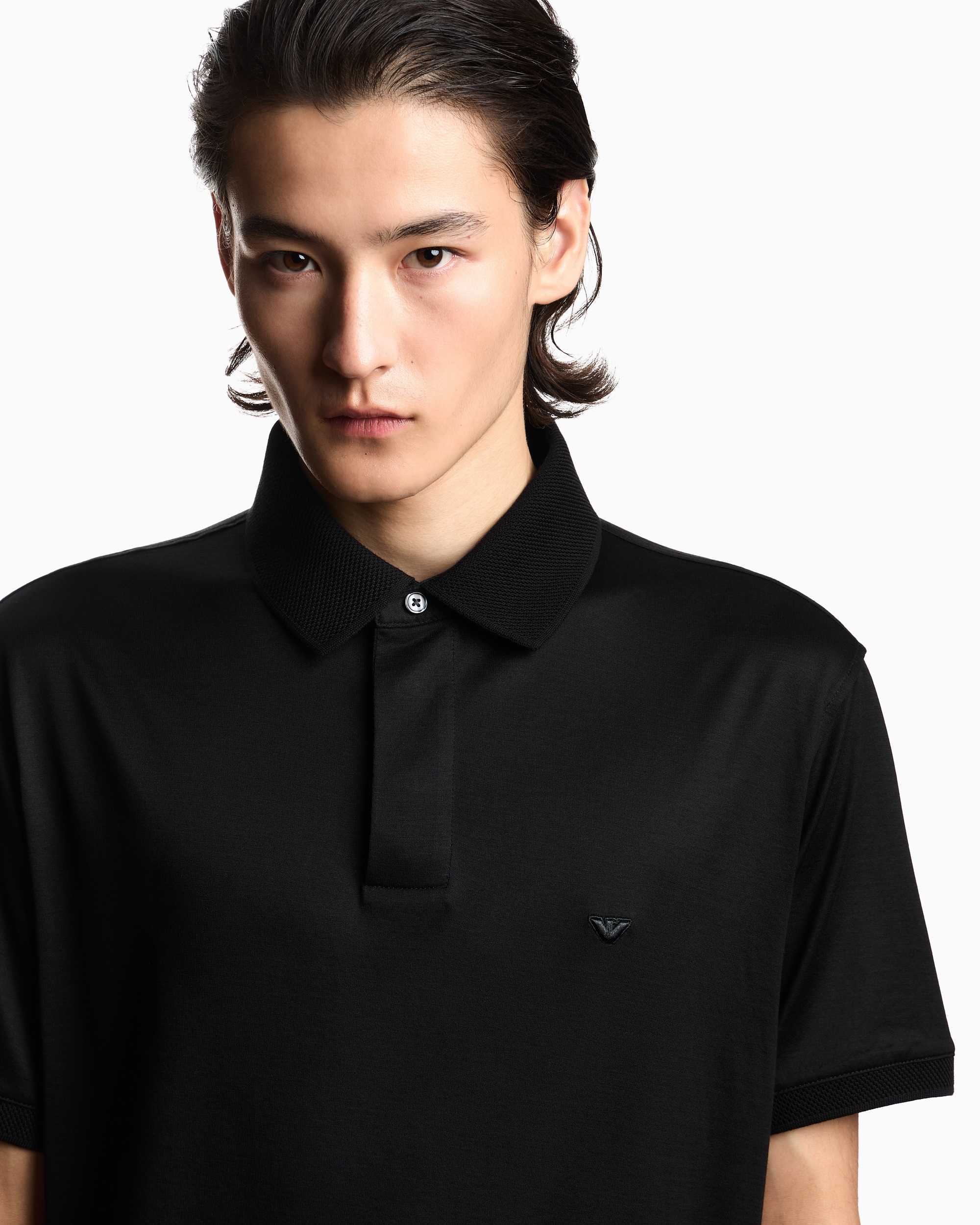 Поло Regular Fit для мужчин (484454), цвет Черный - №5