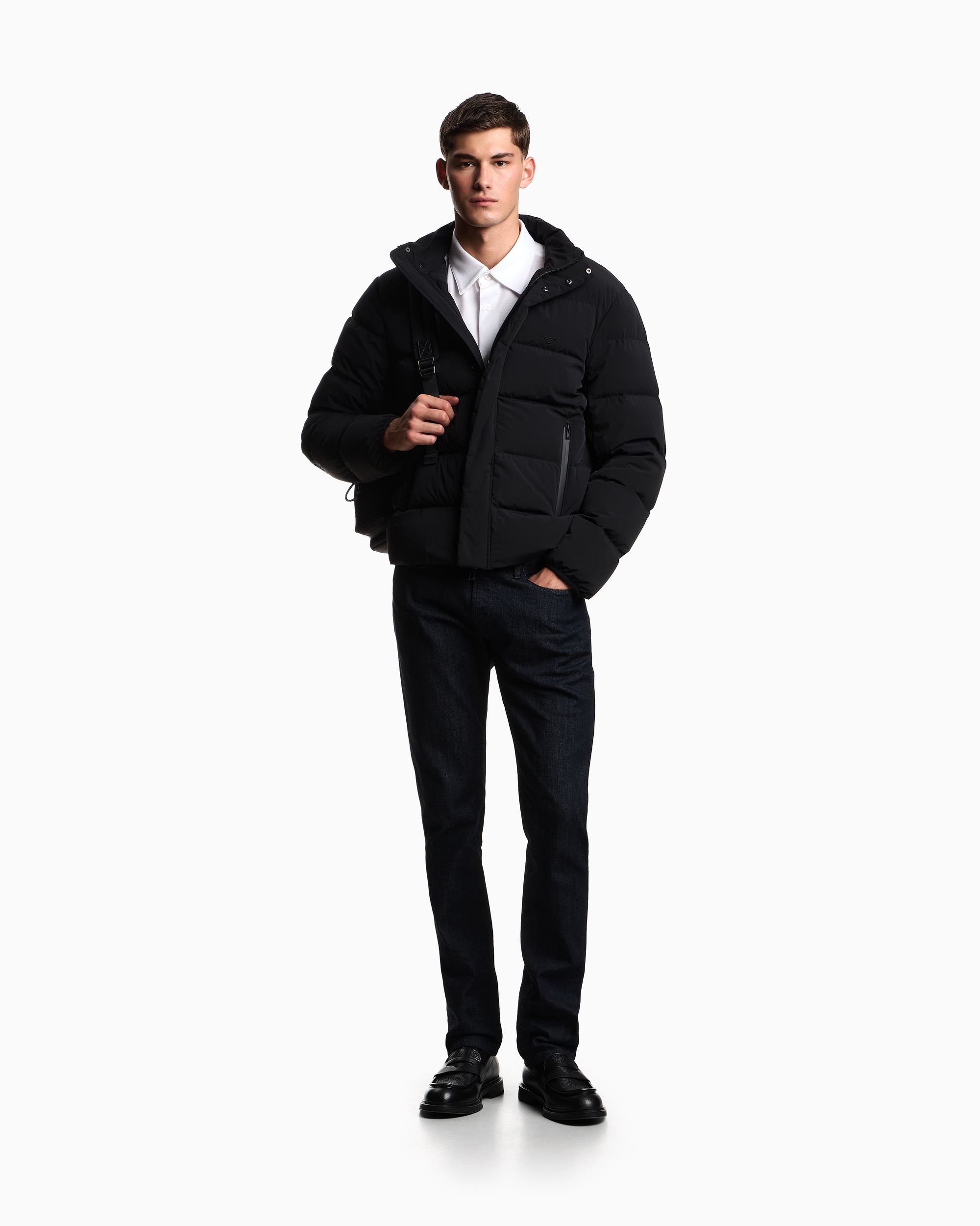 сорочка ділова з коротким рукавом Slim Fit для чоловіків (484463), колір Білий - №3