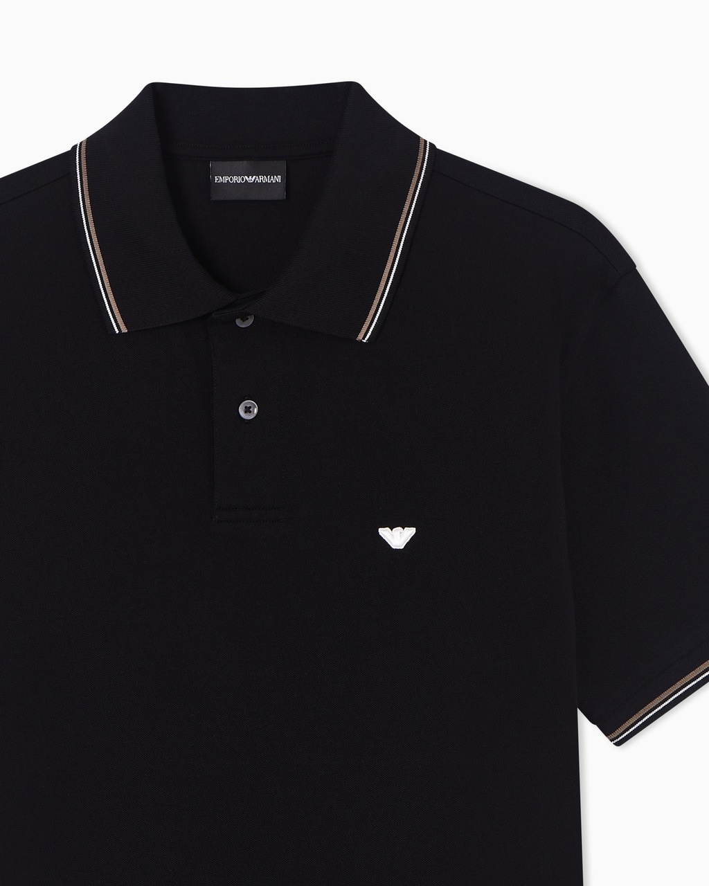 Поло Slim Fit для мужчин (484468), цвет Черный - №3